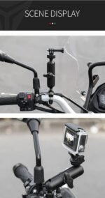 Yellowfin Motion Digicam Aluminium Alloy Holder Appropriate With Gopro Bike Mount With Two 360° Rotational Angle For Bike Bike And Bicycle (Handlebar Attachment) - Image 5