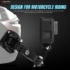 Action Pro 4-Way Adjustment Base Front Chin Mount Full Face Helmet Compatible with GoPro 13 12 11 12 10 9 8 7 6 5 4 3+ 3 SJCAM YI DJI Insta 360 Action Cameras - Image 4