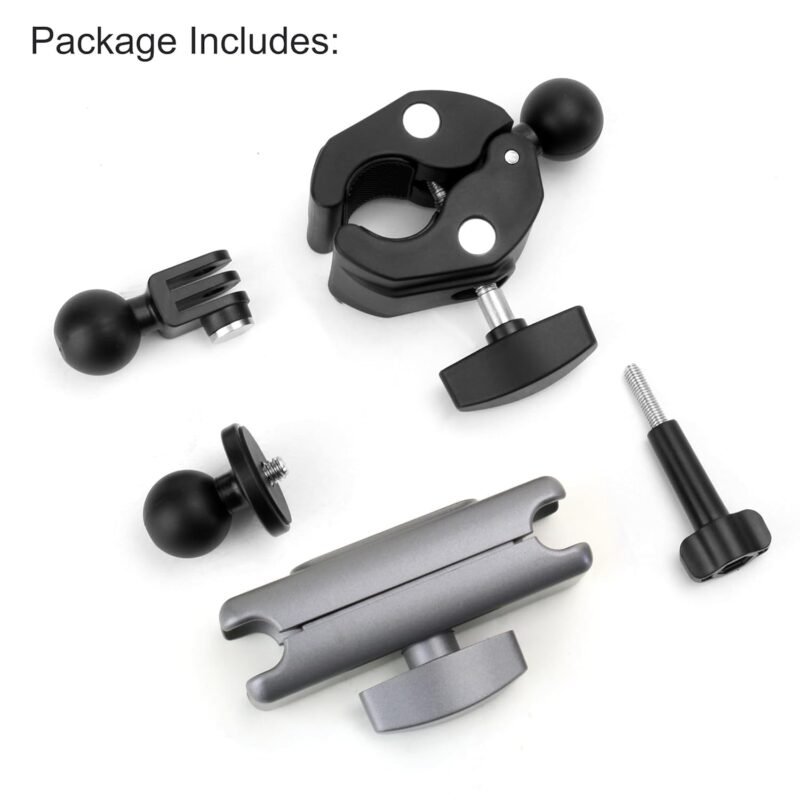 Yantralay 360° Rotatable Camera Bike Mount Clamp Motorcycle Handlebar Pole Aluminium Mount for Insta360 X4/X3, Ace Pro/Pro2, Hero13/12/11/10/9,For Osmo Action Action 5Pro/4/3,Action Camera Accessories - Image 6