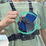 CEUTA Cellular Cellphone Chest Mount Harness Strap Cell Cellphone Holder Mount for Video Recording Bike/Kayak/Fishing/Skateboard POV/VLOG for Sensible Cellular Cellphone for GoPro Hero 12 11 10 9 8/Insta360/DJI - Image 4