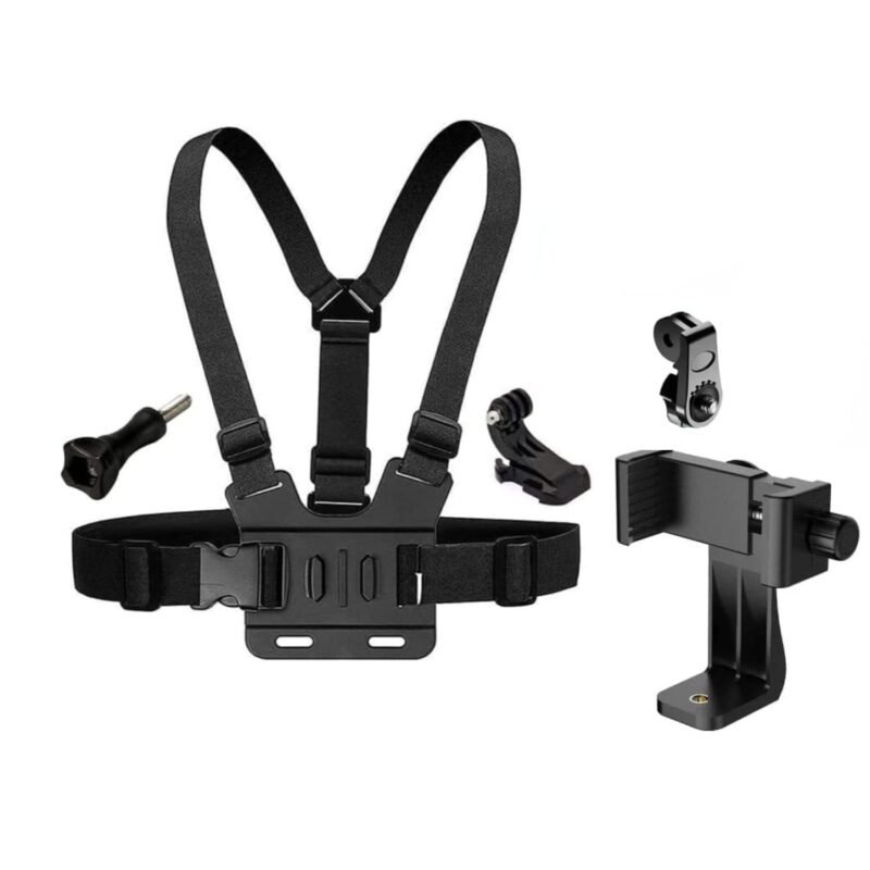 CEUTA Mobile Phone Chest Mount Harness Strap Cell Phone Holder Mount for Video Recording Bike/Kayak/Fishing/Skateboard POV/VLOG for Smart Mobile Phone for GoPro Hero 12 11 10 9 8/Insta360/DJI - Image 9