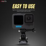 Motion Professional Made in India Improved Robust J Hook Fast Launch Buckle Mount Appropriate with GoPro 13 12 11 10 9 8 7 6 5 4 /4k/Eken/AKASO/SJCAM/YI/DJI Insta 360 and Different Motion Cameras (Pack of two) - Image 6