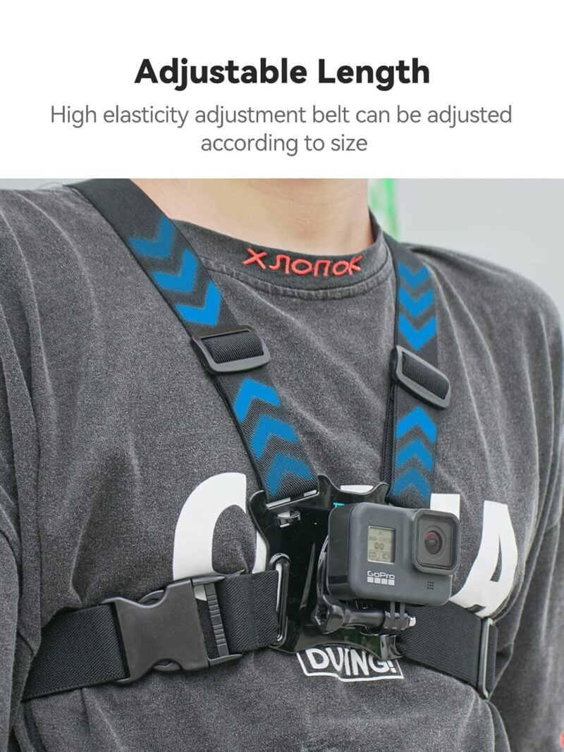 CEUTA Head Mount Strap Chest Mount Harness Chesty Kit Compatible with GoPro Hero 11, 10, 9, 8, 7, 6, 5, 4, Session, 3+, 3, 2, 1, Hero (2018), Fusion, Max, DJI Osmo Action Cameras - Image 3