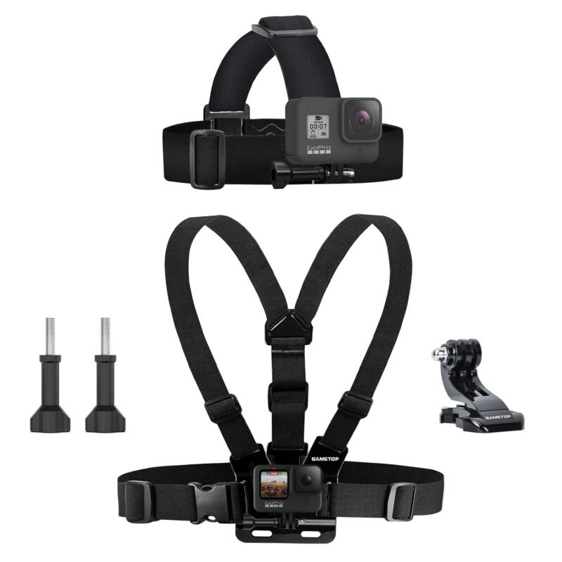 CEUTA Head Mount Strap Chest Mount Harness Chesty Kit Compatible with GoPro Hero 11, 10, 9, 8, 7, 6, 5, 4, Session, 3+, 3, 2, 1, Hero (2018), Fusion, Max, DJI Osmo Action Cameras - Image 10