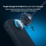 ZODUCT Insta 360 One X3 2Pcs Twin Lens Protector Guard Sticky Tempered for Insta360 Motion Digital camera Lens Cowl Mud Proof, Anti-Strach Protecting Insta360 Equipment (One X3 Lens) - Image 5