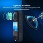 ZODUCT Insta 360 One X3 2Pcs Twin Lens Protector Guard Sticky Tempered for Insta360 Motion Digital camera Lens Cowl Mud Proof, Anti-Strach Protecting Insta360 Equipment (One X3 Lens) - Image 8