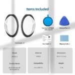 ZODUCT Insta 360 One X3 2Pcs Twin Lens Protector Guard Sticky Tempered for Insta360 Motion Digital camera Lens Cowl Mud Proof, Anti-Strach Protecting Insta360 Equipment (One X3 Lens) - Image 9