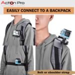 Motion Professional Versatile 360° Rotary Backpack Mount Equipment, Appropriate with GoPro Hero 13/12/11/10/9/8/7/6/5/4/Eken/Yi and Different Motion Cameras for Dynamic Journey Seize - Image 8