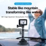 TELESIN Aluminum Alloy Suction Cup Holder for Gopro Hero, Gopro MAX, DJI OSMO Motion, OSMO Pocket, Insta360 ONE X, ONE R, ONE, Cell Telephone - Image 3