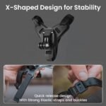 STHIRA® Helmet Mount for Cell & Digital camera Rotatable Motion Digital camera Mount Helmet Chin Strap Set with Fast-Launch, Non-Slip Grip for Go-Professional Hero 12/11/10/9 Contains J-Hook, Adapter, Screw, Cellphone Holder - Image 4