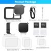 ZORBES® Silicone Sleeve Rubber Protective Case Only Applicable to Go Pro Hero 13 Black Standard Lens, Battery Side Cover&Screen Protectors& Lens Caps&Lanyard for Hero 13 Black Accessories Kit - Image 3