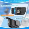 ZORBES® Silicone Sleeve Rubber Protective Case Only Applicable to Go Pro Hero 13 Black Standard Lens, Battery Side Cover&Screen Protectors& Lens Caps&Lanyard for Hero 13 Black Accessories Kit - Image 7