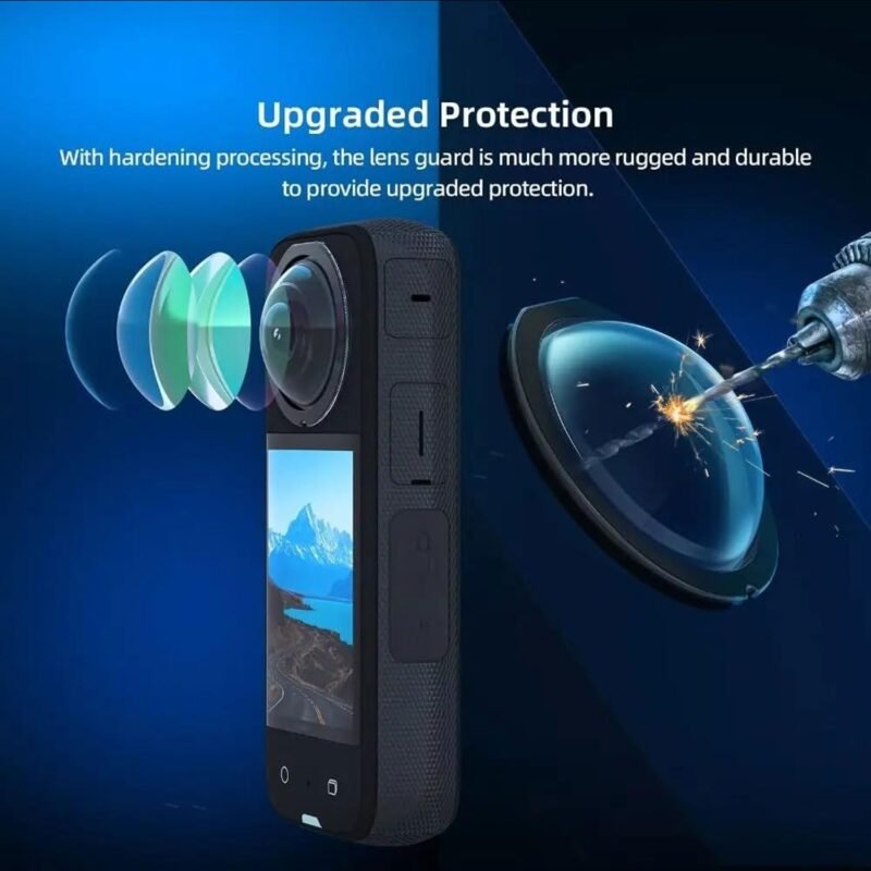 PHOTO MAX Insta 360 X3 Lens 2Pcs Dual Lens Protector Guard Sticky Tempered for Insta 360 Action Camera Lens Cover Dust Proof, Anti-Strach Protective 360 Accessories (Insta 360 X3 Lens) - Image 3