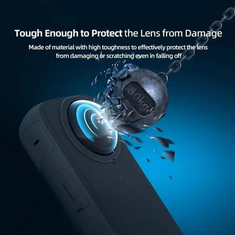 PHOTO MAX Insta 360 X3 Lens 2Pcs Dual Lens Protector Guard Sticky Tempered for Insta 360 Action Camera Lens Cover Dust Proof, Anti-Strach Protective 360 Accessories (Insta 360 X3 Lens) - Image 6