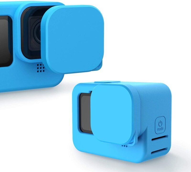 Action Pro Protective Silicone Cover with Lanyard and Cap Compatible with Gopro Hero-9/10 Action Camera (Blue) - Image 5