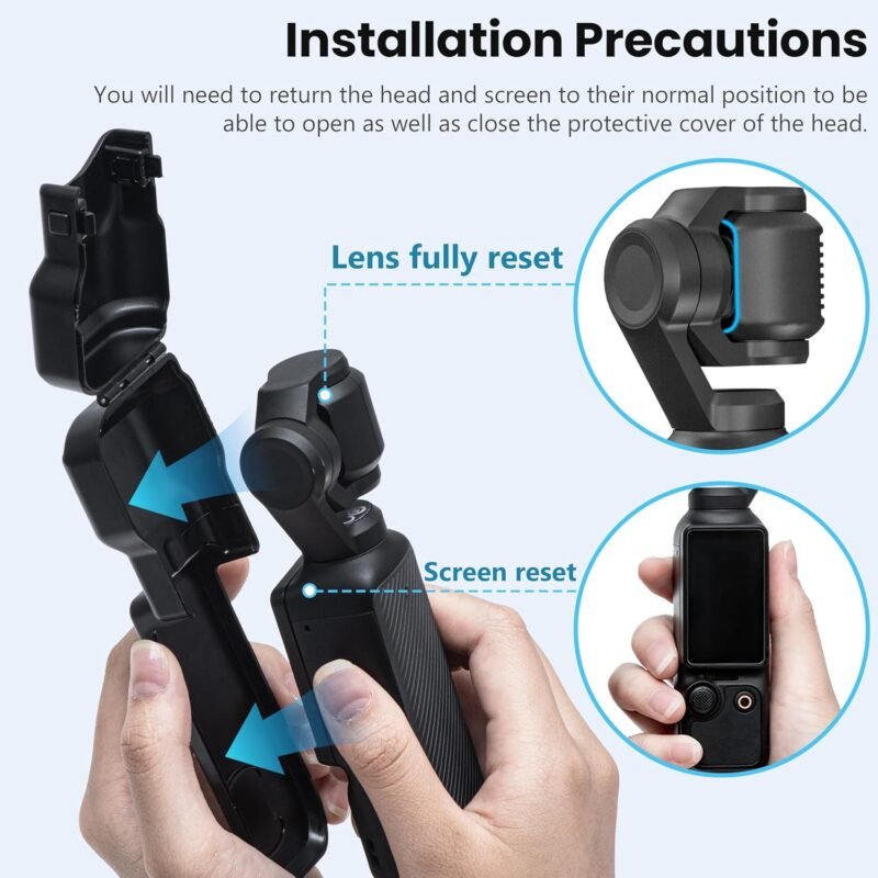 STARTRC Pocket 3 Gimbal Protective Cover for DJI Osmo Creator Combo, Anti-fall Storage Handheld Camera Lens Screen Protector for DJI Pocket 3 Accessories - Image 5