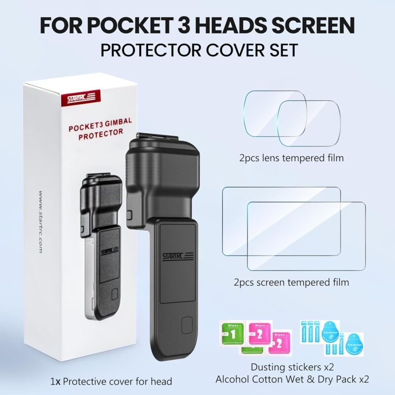 STARTRC Pocket 3 Gimbal Protective Cover for DJI Osmo Creator Combo, Anti-fall Storage Handheld Camera Lens Screen Protector for DJI Pocket 3 Accessories - Image 8