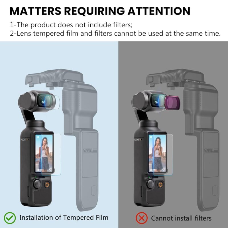 STARTRC Pocket 3 Gimbal Protective Cover for DJI Osmo Creator Combo, Anti-fall Storage Handheld Camera Lens Screen Protector for DJI Pocket 3 Accessories - Image 9