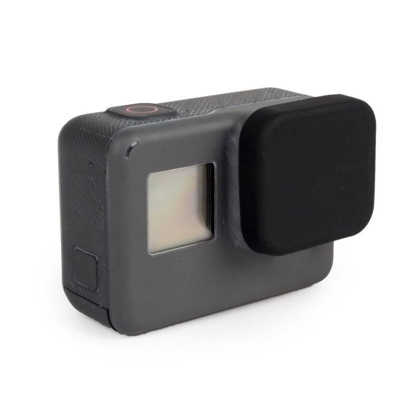 Action Pro Silicone Rubber Case + Lens Protective Cap Cover Compatible with GoPro Hero 7 6 5 Action Camera (Black) - Image 3