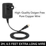 FEDUS 12V 1A DC Energy Adapter, Lengthy Cable Powers Provide DC12V Transformers for LED Strip, CCTV Digicam, Router, Modem, Set High Field/DTH Field, DIY Boards, (2.5mm x 5.5mm Jack, Black) - Image 6