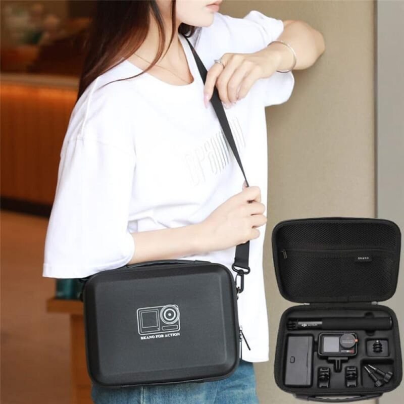 GetZget® Bkano Carrying Case for DJI Osmo Action 5 Pro, 4 & 3 Camera & Accessories Hard Bag Fits Adventure Combo Set (Black) - Image 5