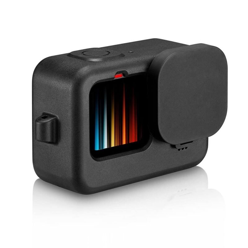 BKN Silicon Protective Housing Case For Gopro Hero 10 Hero 9 Black Sleeve Housing Frame With Lens Cover Accessories (Matt Black)Cameras - Image 3