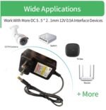 Taapsee 12V 0.5A/500mA Energy Provide Adapter 5.5mm x 2.1mm, 12 Volt Energy Adapter Transformers for CCTV Digicam,Speaker,Router,Printer,Keyboard - Image 3