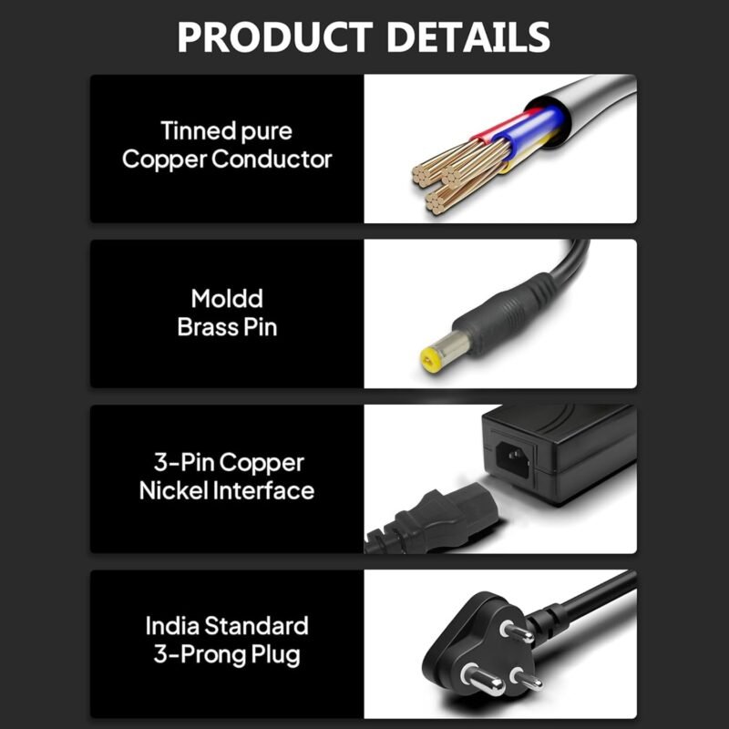 MX CCTV Power Supply 12V 6A (60W) AC DC Adapter, SMPS, 12 Camera Channel, Indoor Use Only - Image 4