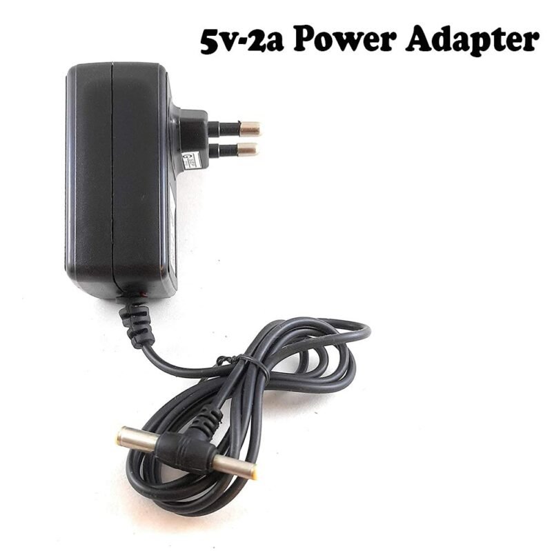 Care Case ® 5V 2A Dc In-Digital, Den, Hathway, Siti Cable Stb 5.5Mm And 4Mm Powers Supply Charger 2 In 1 Pin Power Adapter For Router, Set Top Box/Dth, Cameras (Black, 2.5Mm Pin) - Image 3