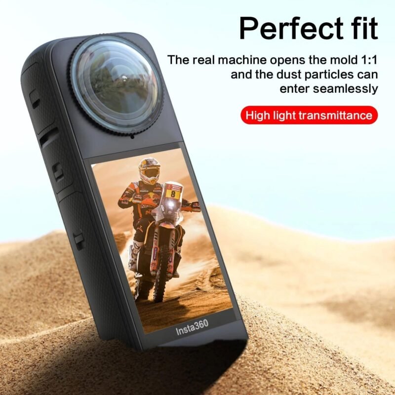 PHOTO MAX Insta 360 X4 Lens 2Pcs Dual Lens Protector Guard Sticky Tempered for Insta 360 Action Camera Lens Cover Dust Proof, Anti-Strach Protective 360 Accessories (Insta 360 X4 Lens) - Image 3
