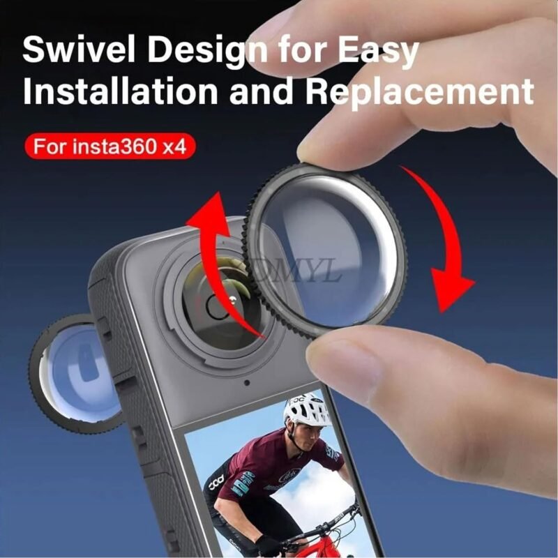 PHOTO MAX Insta 360 X4 Lens 2Pcs Dual Lens Protector Guard Sticky Tempered for Insta 360 Action Camera Lens Cover Dust Proof, Anti-Strach Protective 360 Accessories (Insta 360 X4 Lens) - Image 4