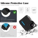Motion Professional Silicone Protecting Cowl + Lens Cap Appropriate with GoPro Hero 4K Tiny Motion Digicam (Black) - Image 8