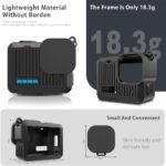 Motion Professional Silicone Protecting Cowl + Lens Cap Appropriate with GoPro Hero 4K Tiny Motion Digicam (Black) - Image 9