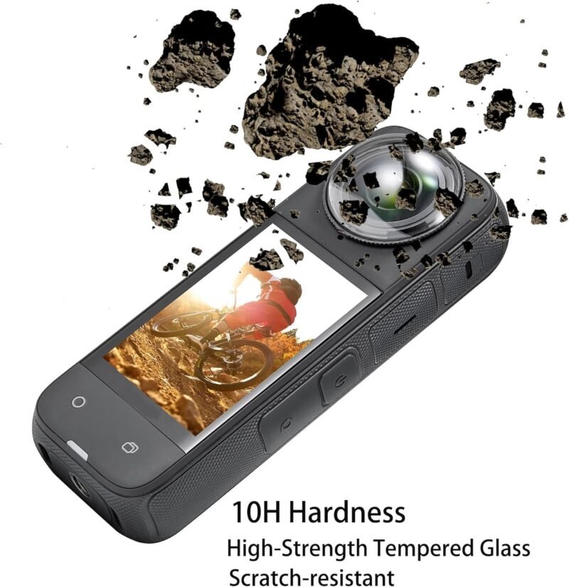 DA-GODO X3 Dual Lens Protector Guard for Insta360 One Sticky Tempered Glass Lens Cover, Dust Proof, Anti-Scratch Protective for Insta360 Action Camera (X3 Lens Guard) - Image 5