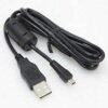 2.0 USB Data Charger Cable 2.0 USB for Nikon Coolpix S01 S2600 S2900 S4200 S4300 S6100 Camera- Black - Image 2