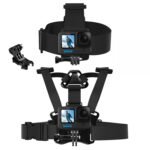 CEUTA Head Mount Strap Chest Mount Harness Chesty Package Appropriate with GoPro Hero 11, 10, 9, 8, 7, 6, 5, 4, Session, 3+, 3, 2, 1, Hero (2018), Fusion, Max, DJI Osmo Motion Cameras - Image 2
