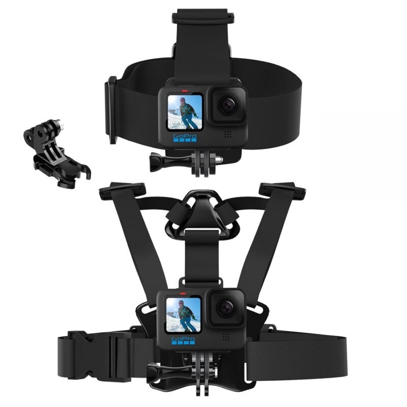 CEUTA Head Mount Strap Chest Mount Harness Chesty Kit Compatible with GoPro Hero 11, 10, 9, 8, 7, 6, 5, 4, Session, 3+, 3, 2, 1, Hero (2018), Fusion, Max, DJI Osmo Action Cameras - Image 2