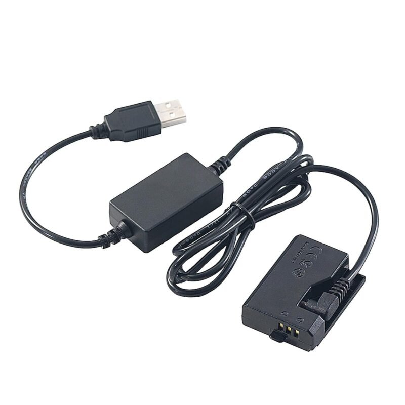 CLUB BOLLYWOOD E10 Dummy Battery 5V 2A USB Power Adapter Cable for Eos 1100D 1200D 2000D Cameras & Photo | Camera & Photo Accessories | Batteries - Image 2