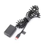 Efillooc NP-FW50 Dummy Battery Suitable with Sony A7 A7R2 A7M2 A6000 A6400 ZV-E10, Sort C Enter Adapter Spring Cable, Works with PD/QC Powerbanks and Charger, Black (NP-FW50 for Sony) - Image 2