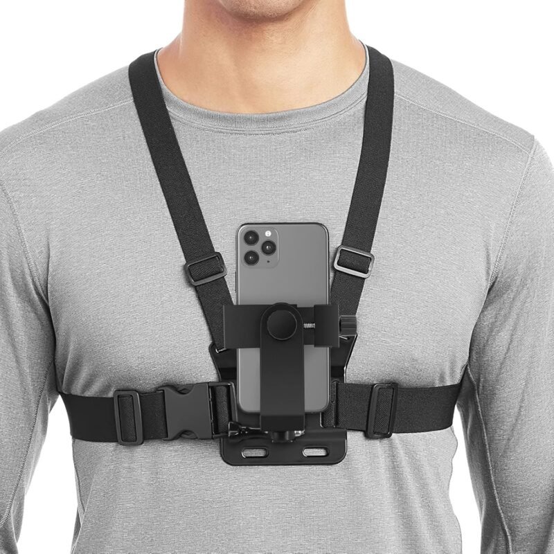 GROX Chest Pro Kit Chest Belt Phone Holder J Hook Adapter Long Thumb Screw and Conversion Block Head Connection Compatible with GoPro Hero 11 10 9 8 7 6 5 4 All Cameras - Image 2
