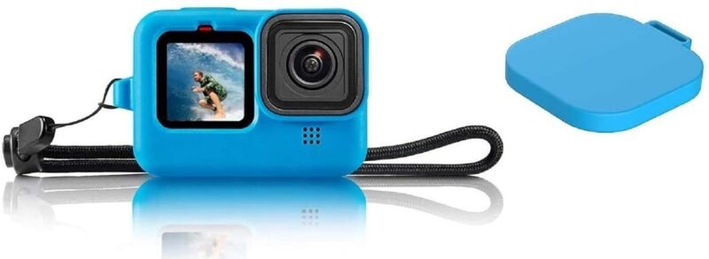 M.G.R.J Silicone Case Cover for GoPro Hero 9 Action Camera ; GoPro Hero 10 Camera - Blue - Image 2