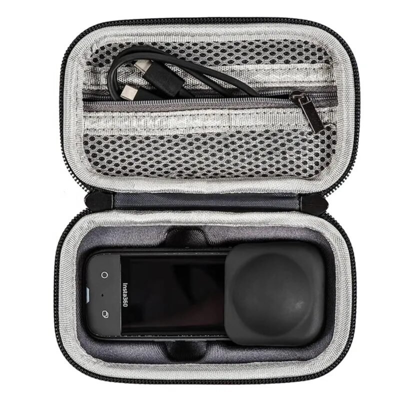 M.G.R.J® Portable Carrying Case Cover for Insta360 X3 / X2 Action Camera (Hard|EVA|Black) - Image 2