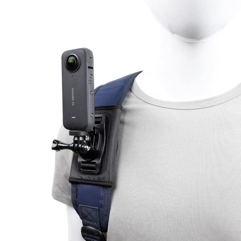 PellKing Camera Backpack Belt Mount for Insta360 One X5/X4/X3/ One R/Go 2 Compatible with GoPro Hero10 /9/8/7/6 and Other Action Camera, with 1/4 Adapter - Image 2