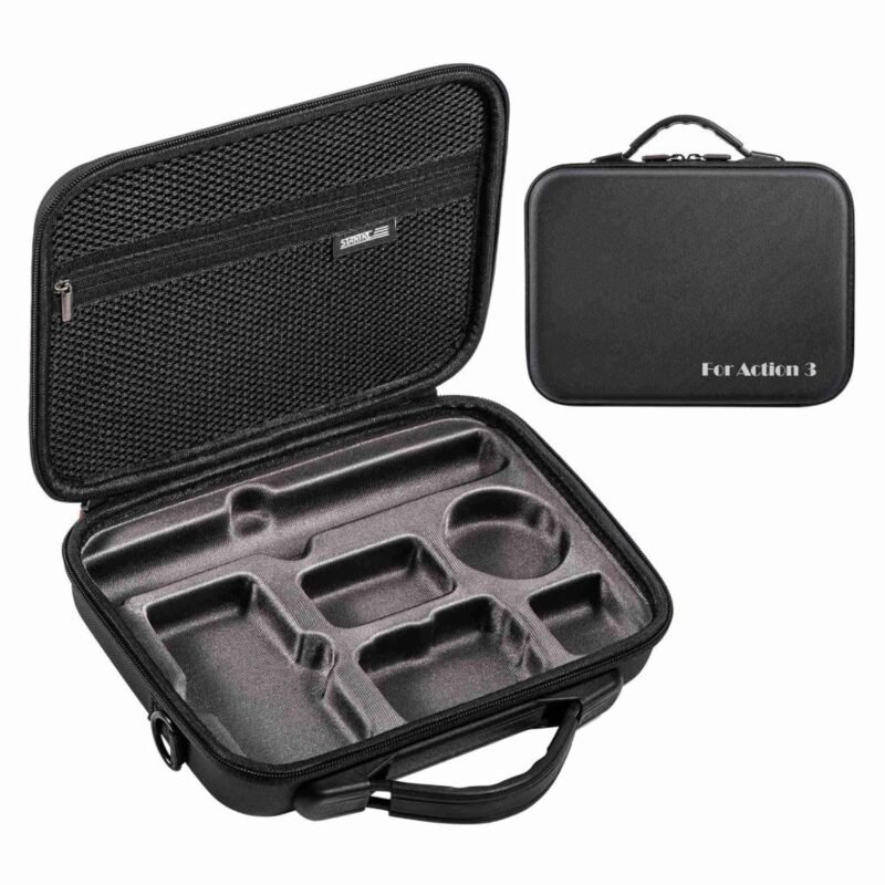 Storage Box for DJI OSMO Action 3 / DJI Action 4 Adventure Combo Water Proof Carry Case Shock Proof Action Camera, Hub Perfect Fit Bag : Protective Travel with Carabiner+Lanyard Ropes+Shoulder Straps - Image 2