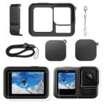 ZORBES® Silicone Sleeve Rubber Protecting Case Solely Relevant to Go Professional Hero 13 Black Customary Lens, Battery Facet Cowl&Display Protectors& Lens Caps&Lanyard for Hero 13 Black Equipment Package - Image 2