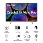 Samsung 138 cm (55 inches) D Collection Brighter Crystal 4K Vivid Professional Extremely HD Good LED TV UA55DUE77AKLXL (Black) - Image 2