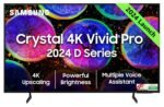 Samsung 138 cm (55 inches) D Collection Brighter Crystal 4K Vivid Professional Extremely HD Good LED TV UA55DUE77AKLXL (Black)