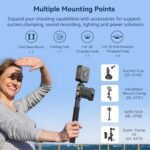 SMALLRIG Cage for Insta360 X4, Aluminum Protecting Case for Insta360 X4 with Silicone Lens Cowl, Constructed-in Chilly Shoe and 1/4"-20 Anti-Deflection Threaded Gap - 4278 - Image 7
