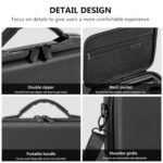 M.G.R.J® Journey Moveable Bag Suitable for DJI Osmo Motion 6 / Motion 5 Professional / 4/3 Digicam & Journey Combo Equipment Carrying Case (Laborious|EVA|Black) - Image 5