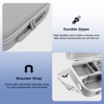 Sounce Arduous Shell Carrying Case for DJI Mini 4 Professional – Compact Storage Bag for DJI Mini 4 Professional Drone, RC 2 Controller, Batteries, Charger, and Equipment – Transportable Journey Case, Gray - Image 3